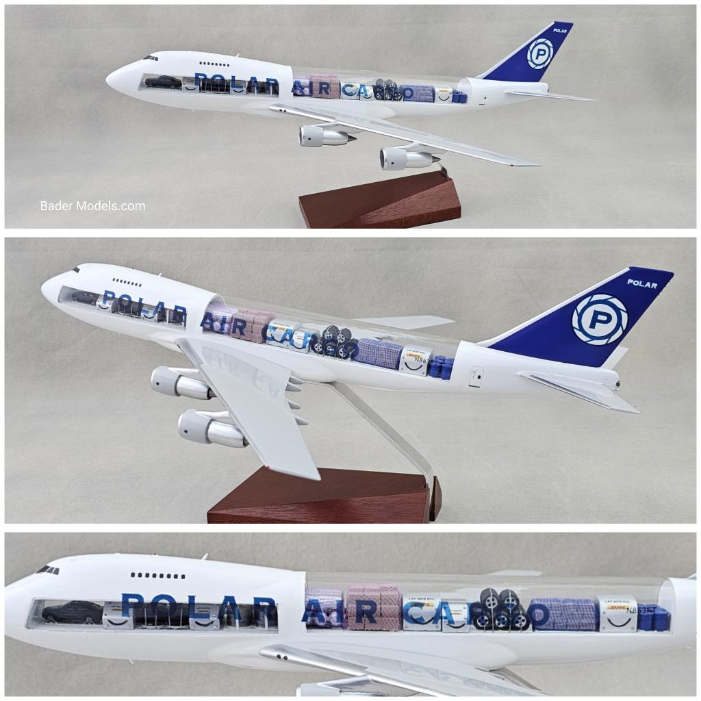 Polar Air Cargo - B747-200F - (1:100) - 180° Clear Top
